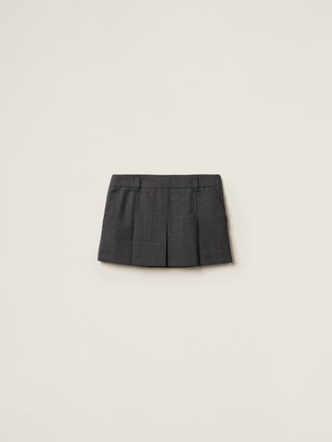 Miu Miu Prince of Wales check miniskirt