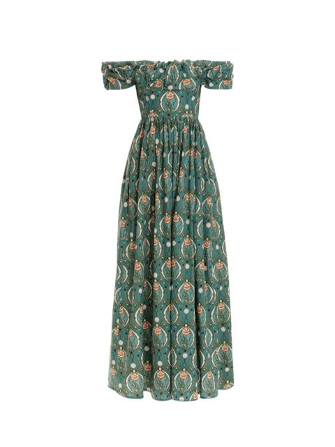 Agua by Agua Bendita Espliego Lunar Maxi Dress