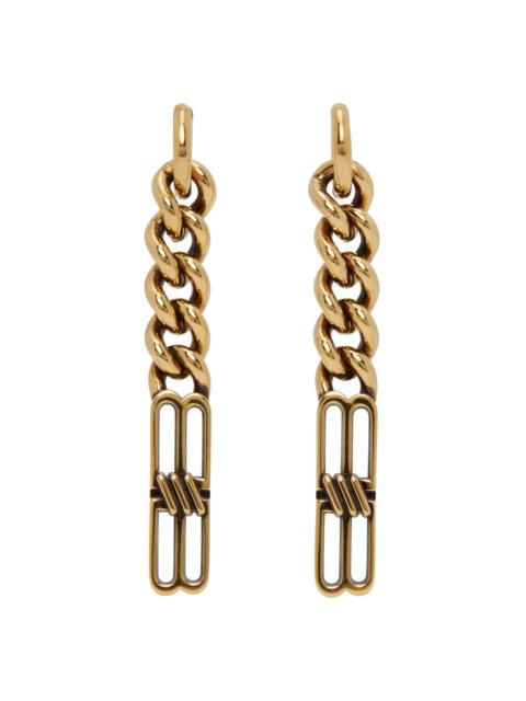 Gold 'BB' Icon Gourmet Earrings