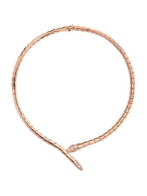 BVLGARI Women's Serpenti Viper 18K Rose Gold & Diamond Necklace - Rose Gold
