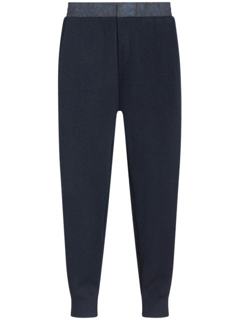 Etro paisley print-band track trousers