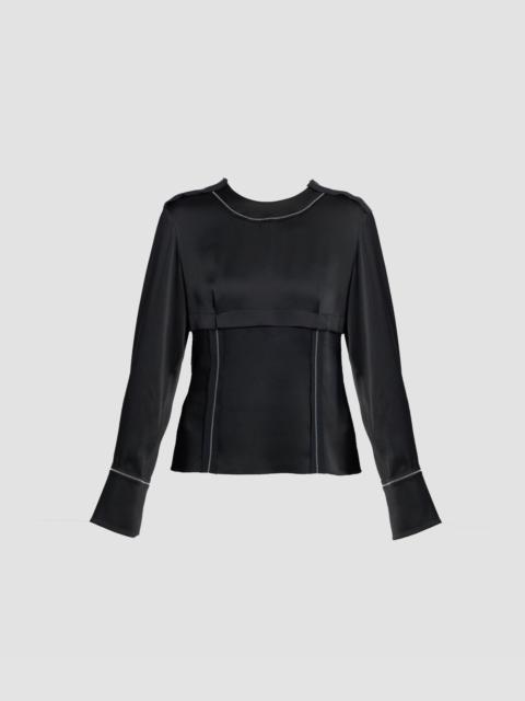 Erdem SATIN CADY LONG SLEEVE SHIRT