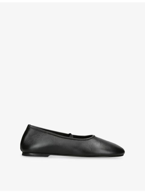 DEAR FRANCES Balla Strap Leather Ballet Flats