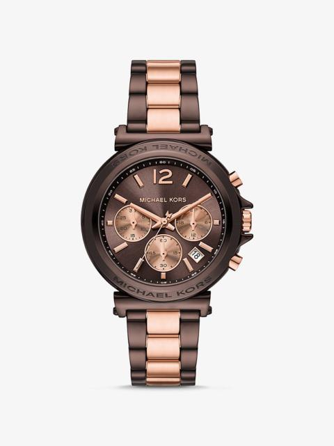MICHAEL KORS Oversized Maren Two-Tone Watch