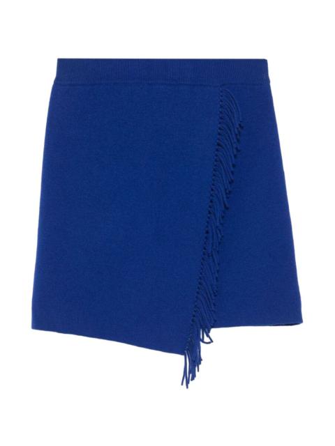LISA YANG Mette fringed asymmetric mini skirt