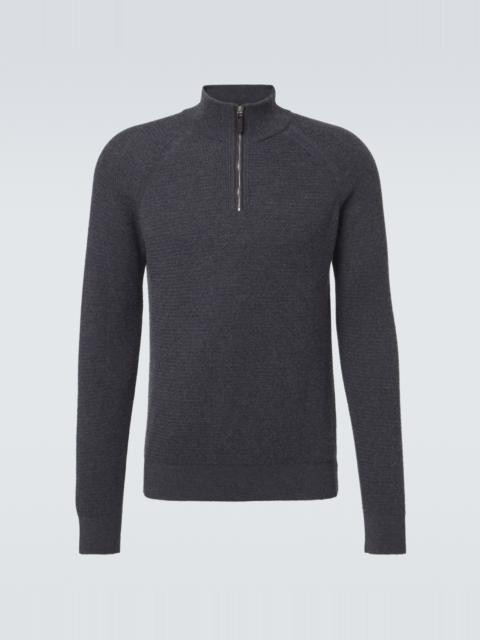 ZEGNA Cashmere half-zip sweater