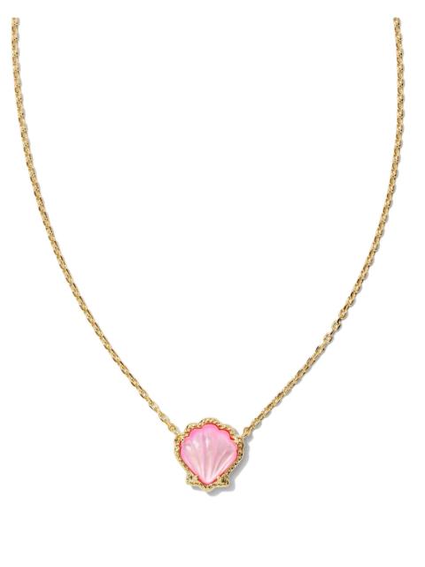 KENDRA SCOTT Brynne Shell Gold Short Pendant Necklace