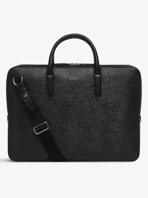 Smythson Panama large leather briefcase