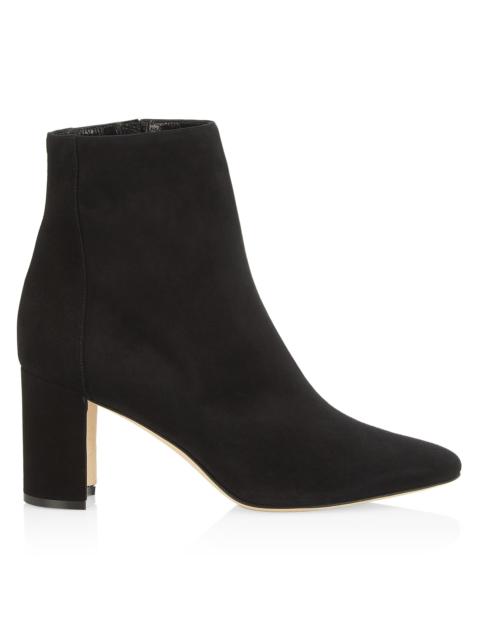 Manolo Blahnik Women's Rosie 70MM Suede Boots - Black