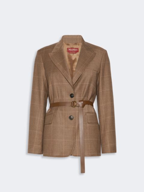 Max Mara QUAGGA Wool flannel blazer - CAMEL