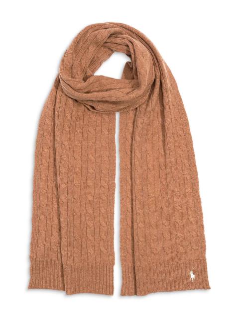 Ralph Lauren Classic Cable Wool & Cashmere Scarf
