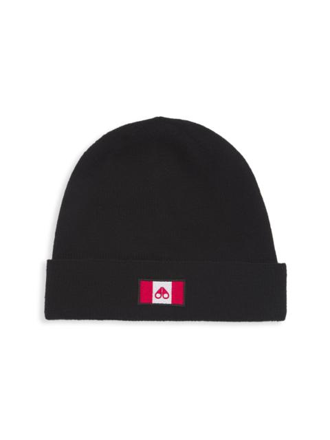 MOOSE KNUCKLES Men's Ferris Wool-Blend Beanie - Black