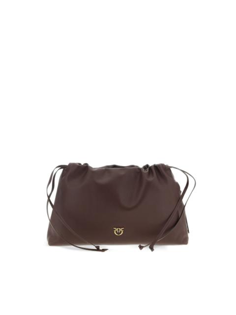 PINKO smooth leather clutch bag