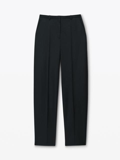 Low Waisted Tailored Trouser in Wool Blend