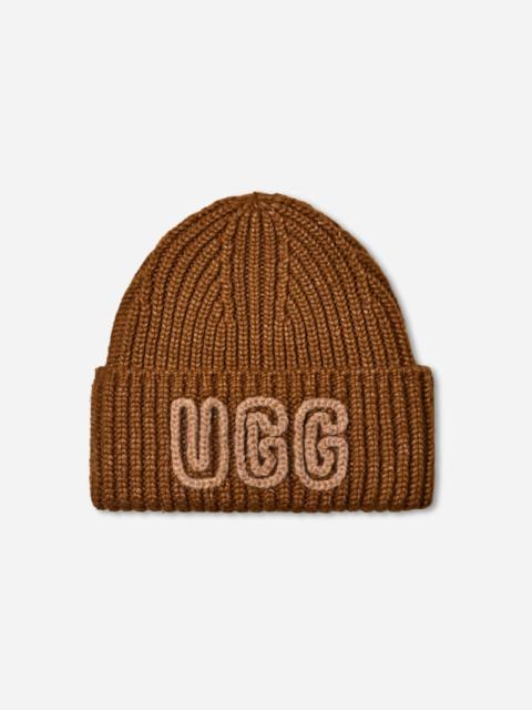 UGG ® Women's Chunky Crafted Rib Beanie Acrylic Blend in Deco