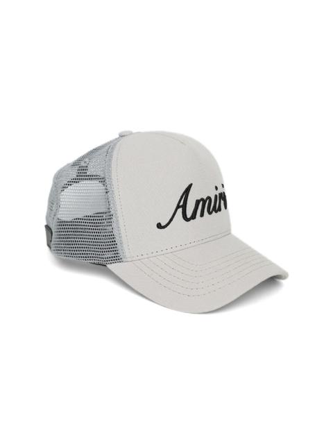 AMIRI Script trucker hat
