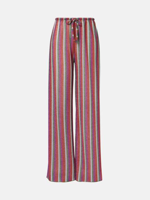 Oséree Lumière striped wide-leg pants