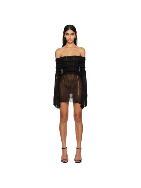 AYA MUSE SSENSE Exclusive Black Ele Minidress