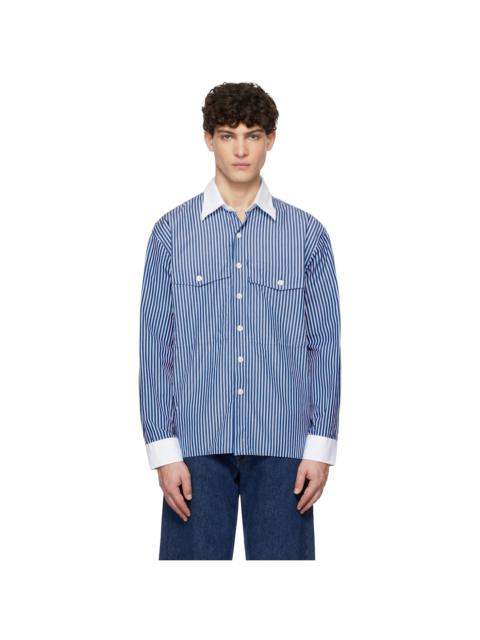 SUNFLOWER Blue Note Contrast Shirt