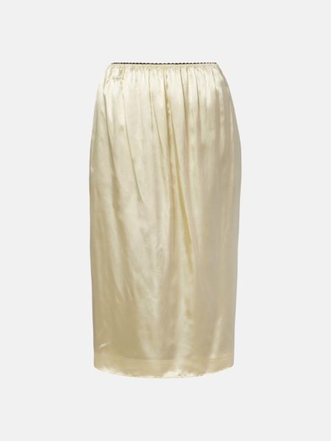 PHOEBE PHILO Silk-blend satin slip skirt