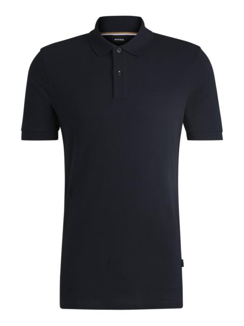 BOSS PALLAS REGULAR-FIT POLO SHIRT IN COTTON WITH EMBROIDERED LOGO