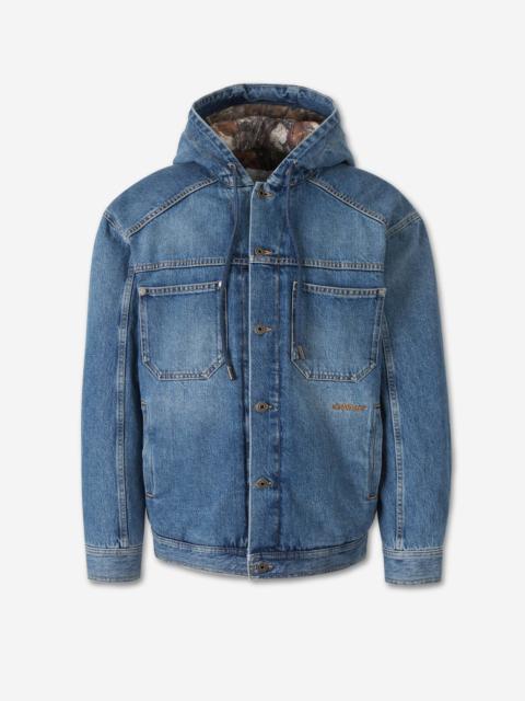 Off-White DENIM JACKET WITH HOOD
