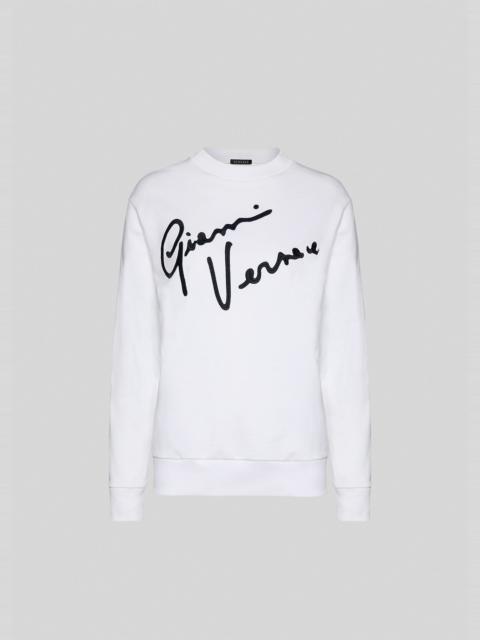 VERSACE Embroidered GV Signature Sweatshirt