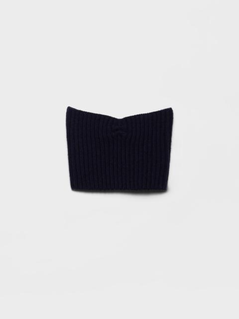 Prada Wool and cashmere bandeau top with pendant