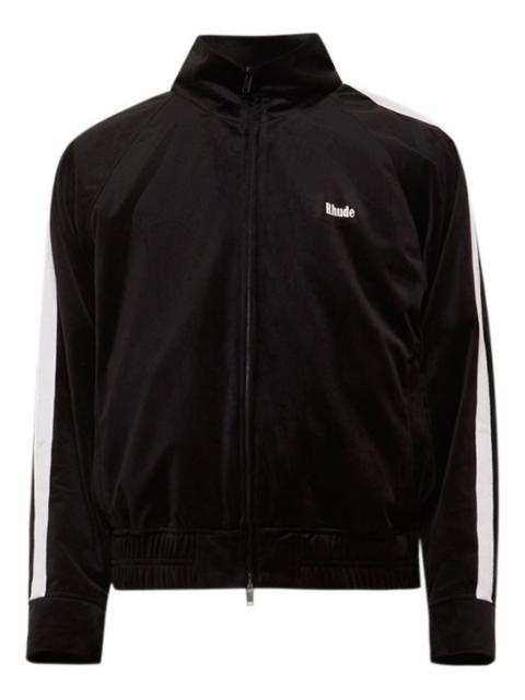 Rhude Hampton velvet striped track jacket