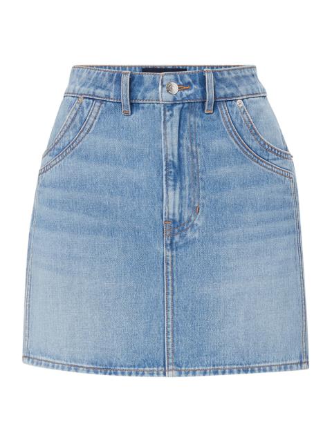 RAUNDI DOUBLE-SEAM DENIM SKIRT