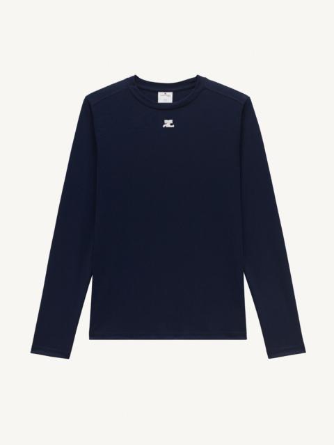 courrèges JERSEY LONG SLEEVES T-SHIRT