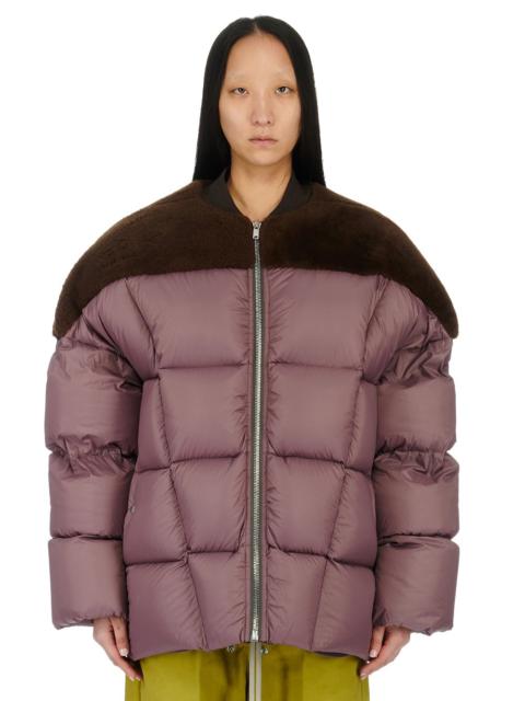 Rick Owens Shearling-paneled quilted shell down jacket