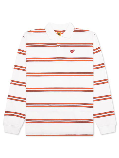 POLO L/S SHIRT - WHITE