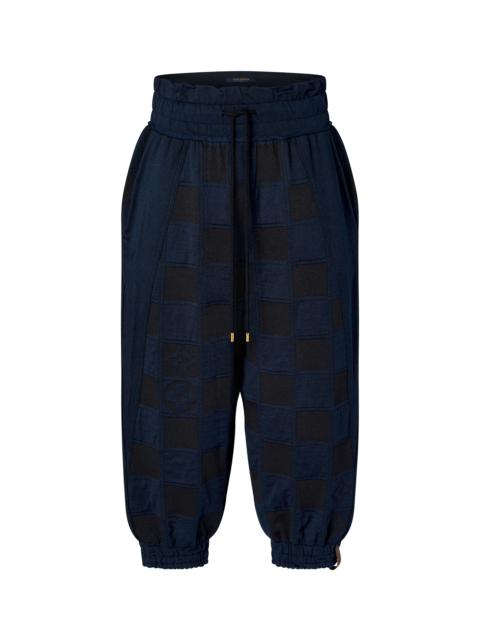 Louis Vuitton Quilted Damier Cropped Jogging Pants