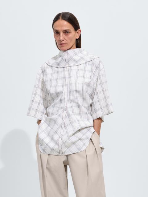 Bottega Veneta Soft Wool Check Top