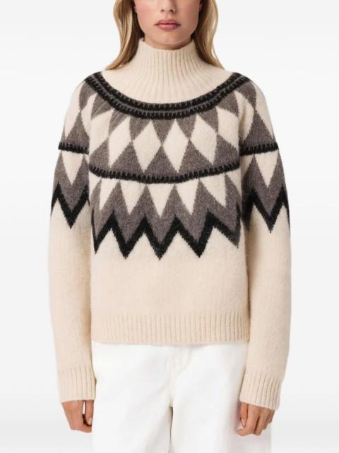 ALLSAINTS Tara geometric-pattern sweater