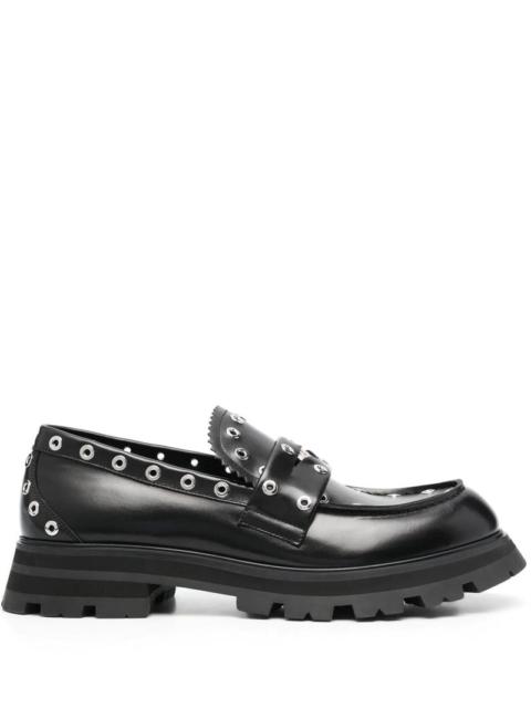 Alexander McQueen Alexander McQueen Eyelet Embellished Loafers Black