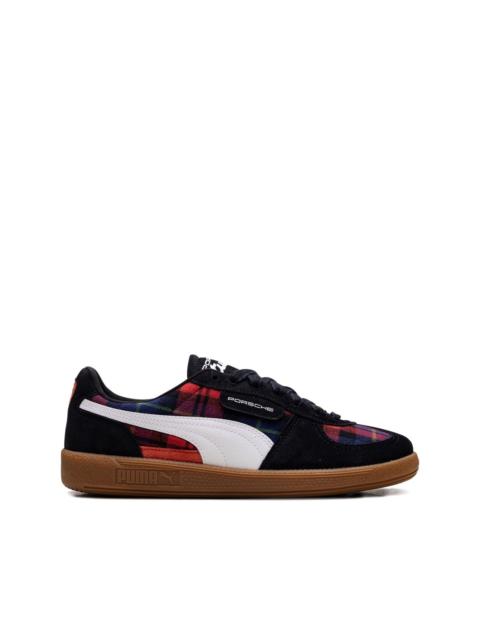 PUMA Porsche Legacy "Palermo - Tartan - Black/Red" sneakers