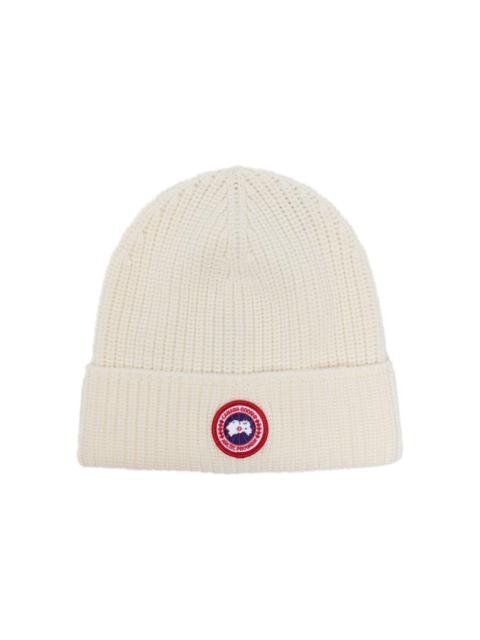 Canada Goose ribbed-knit wool beanie