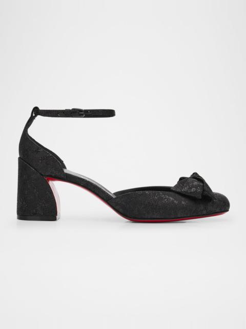 Christian Louboutin Jane Bow Red Sole Pumps