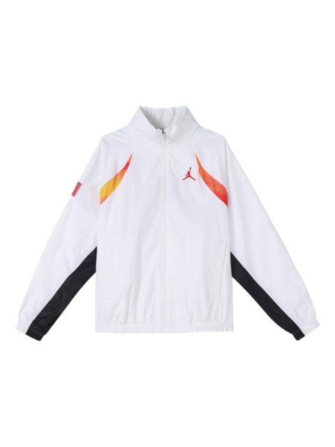 Jordan Air Jordan Legacy AJ11 Stand-up Collar Causual Jacket Coat Male White CW0864-100