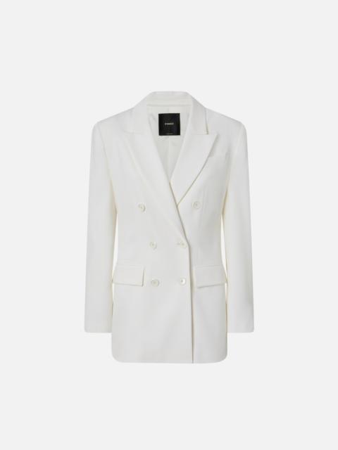 ELEGANT DOUBLE-BREASTED BLAZER WITH FABRIC STITCH