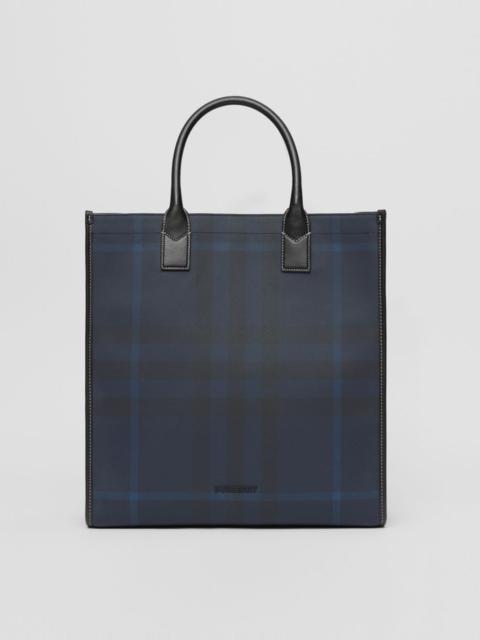 Burberry Exaggerated Check and Leather Tote