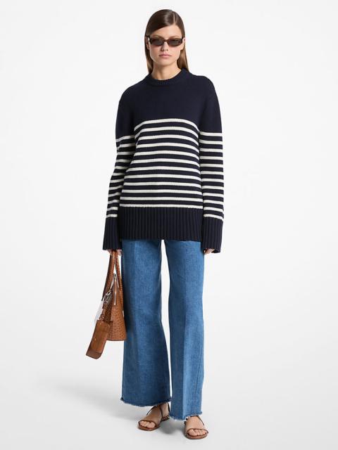 MICHAEL KORS COLLECTION Striped Cashmere Sweater