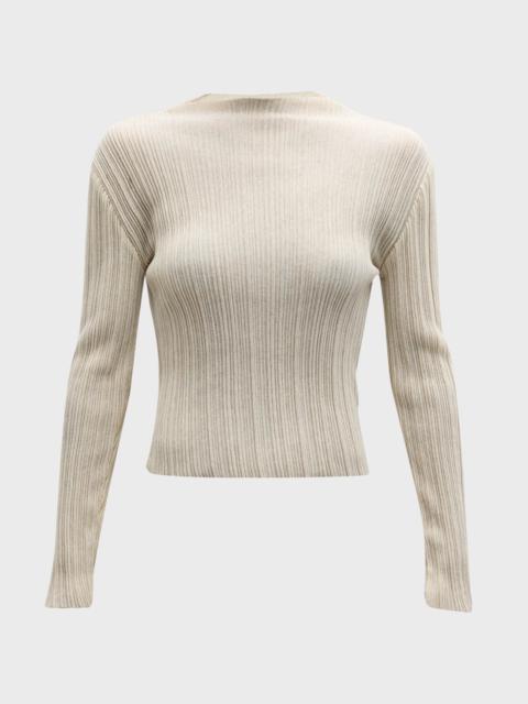 LE17SEPTEMBRE Pleated Long-Sleeve Top