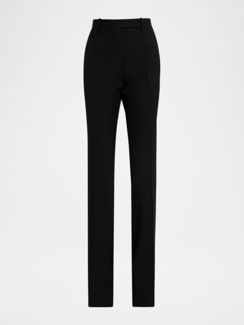 TOM FORD Sharp Grain De Poudre Straight-Leg Trousers