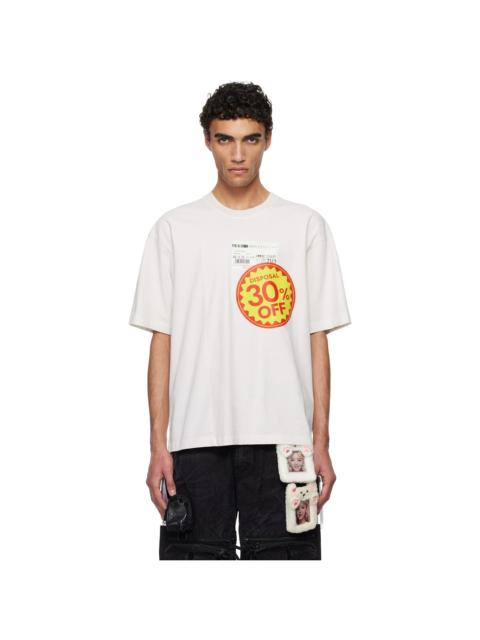 doublet Off-White 'Disposal Reduction' T-shirt