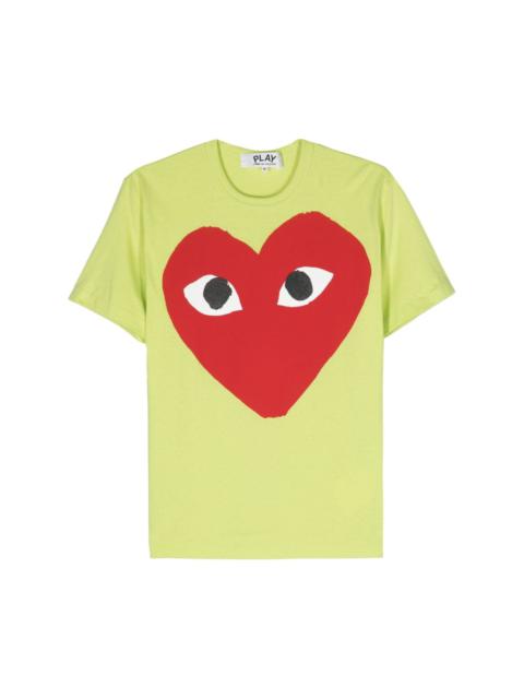 heart-print cotton T-shirt