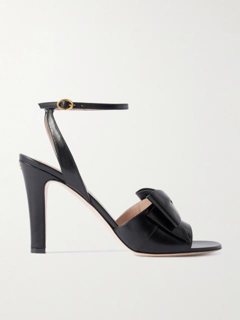 Valentino Bowow 95 Bow-detailed Leather Sandals