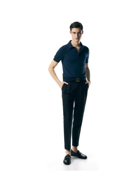 TOM FORD FINE GAUGE CASHMERE SILK POLO